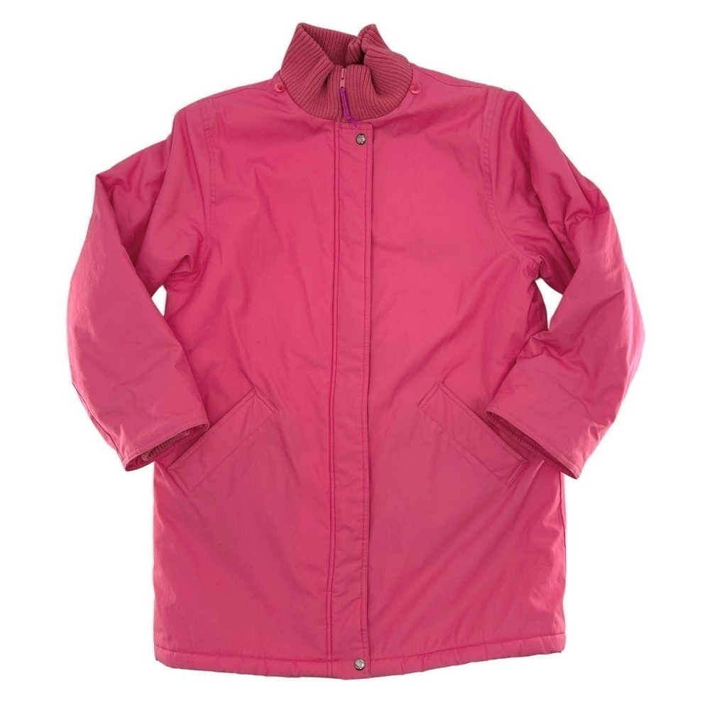 Windsor Bay 1980's Car Coat Style Pink Zip Up Jacket Size Large